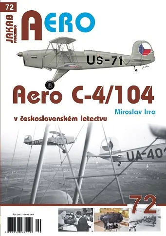 Obálka publikace Aero C-4/104 v československém letectvu